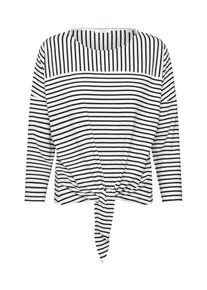 Opus, Damen Shirts 'Siplak', Schwarz / Weiß