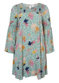 JUNAROSE, Damen Kleid, Blau / Gelb / Pastellgrün / Pink