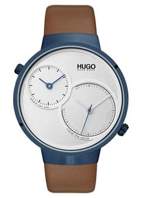 Hugo, Herren Uhr 'Travel 1530054', Himmelblau / Brokat / Wei&szlig;