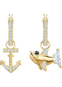 Swarovski, Damen Ohrstecker 'Ocean 5463738', Gold / Transparent
