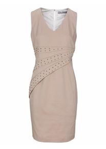 Heine, Damen Etuikleid mit Shape-Funktion, Beige