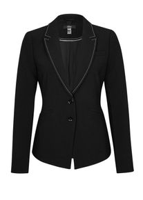 s.Oliver BLACK LABEL, Damen Blazer, Schwarz / Wei&szlig;