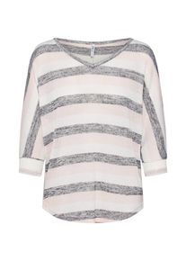 Haily's Hailys, Damen Pullover 'Lisa', Grau / Rosa / Wei&szlig;