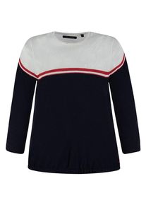 Marc O'Polo Junior Marc O'Polo Junior, M&auml;dchen Pullover pflegeleicht w&auml;rd Baumwollstrick M&auml;dchen , , Nachtblau / Rot / Wei&szlig;