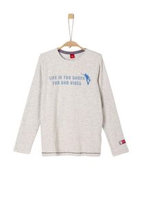s.Oliver Junior, Longsleeve, Blau / Weißmeliert