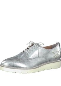 Tamaris, Damen Schn&uuml;rschuh, Silber