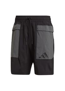 adidas Performance, Herren Shorts 'The Pack', Basaltgrau / Schwarz