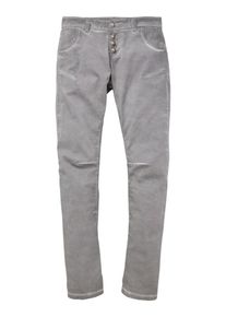 Country Line, Damen Trachtenhose mit Kn&ouml;pfen in Hirschhornoptik, Grau