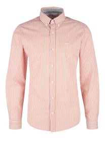 s.Oliver RED LABEL, Herren Hemd, Orange / Wei&szlig;