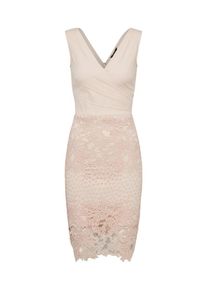 Lipsy, Damen Kleid 'WS RUCHED BDY LC JD', Nude / Rosé