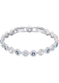 Swarovski, Damen Armband 'Angelic Square 5289514', Himmelblau / Hellblau / Silber