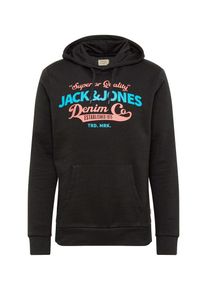 Jack & Jones JACK & JONES, Herren Sweatshirt, Aqua / Koralle / Schwarz