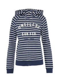 O`Neill O'NEILL, Damen Jacke 'LW EASY FANTASTIC ZIP HOODIE', Blau / Weiß