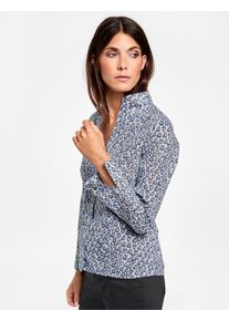 Gerry Weber, Damen Bluse, Hellblau / Wei&szlig;