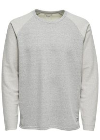 Only & Sons Only & Sons, Herren Sweatshirt, Hellgrau
