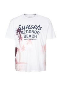 s.Oliver RED LABEL, Herren T-Shirt, Nachtblau / Weiß