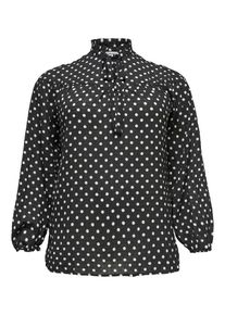 Only Carmakoma, Damen Oberteil 'Curvy', Schwarz / Weiß