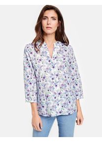 Gerry Weber, Damen Bluse, Mischfarben / Wei&szlig;