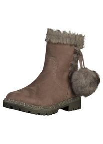 Marco Tozzi, Damen Stiefelette, Camel / Greige / Dunkelgrau