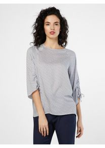 Levete Room, Damen Bluse mit Muster, Blau / Wei&szlig;