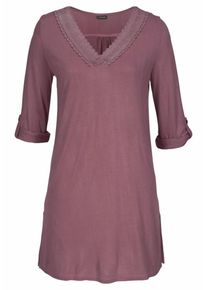 Lascana, Damen Longshirt, Altrosa
