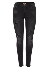 Only, Damen Skinny Fit Jeans, Schwarz