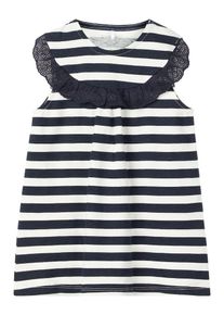 name it, Mädchen Kleid, Nachtblau / Weiß