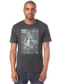 Volcom, Herren Line Tone Heather T-Shirt, Basaltgrau