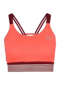 Only Play, Damen Sport-BH 'DAN', Neonpink / Burgunder / Weiß