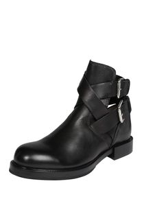 Diesel, Damen Schnallen-Boots 'Komb' aus Leder, Schwarz