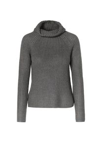 Pieces, Damen Rollkragenpullover, Dunkelgrau