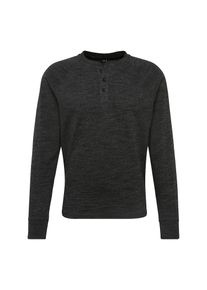 GAP, Herren Langarmshirt 'LS ATHL MARL HENLEY', Dunkelgrau