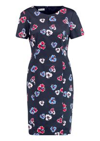 Gerry Weber, Damen Kleid, Nachtblau / Hellblau / Rot / Weiß