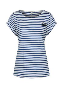 Garcia, Damen Streifenshirt, Blau / Weiß