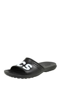 Crocs, Damen Badeschuhe 'Classic Graphic', Schwarz