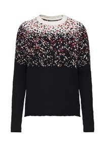 Review, Damen Pullover 'PIXEL KNIT', Grenadine / Schwarz / Wei&szlig;