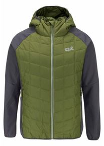 Jack Wolfskin, Herren Funktionsjacke 'GRASSLAND', Graphit / Grasgrün