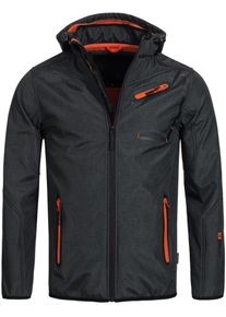 INDICODE JEANS, Herren Softshelljacke ' Brandon ', Schwarz