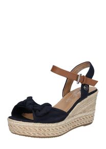Tom Tailor, Damen Sandale, Beige / Navy