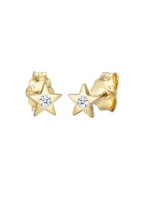 Elli Premium, Damen Ohrringe 'Sterne', Gold