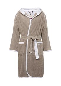 Tom Tailor, Damen Bademantel, Dunkelbeige / Weiß