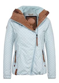 Naketano, Damen Jacke 'Rand der Gesellschaft', Opal / Braun / Wei&szlig;