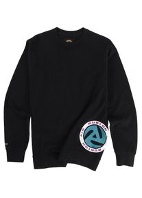 Burton, Herren Sweatshirt 'Mb Retro', Weinrot / Schwarz / Weiß
