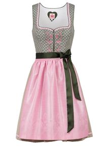 Spieth & Wensky SPIETH & WENSKY, Damen Dirndl 'Georgina', Beige / Stone / Altrosa