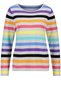 Gerry Weber, Damen Pullover, Rauchblau / Neonblau / Gelb / Grau / Neonlila / Hellorange / Dunkelpink / Schwarz
