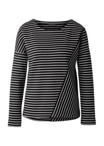 Marc O'Polo Marc O'Polo, Damen Longsleeve, Schwarz / Weiß