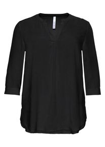 sheego Casual, Damen Tunika, Schwarz