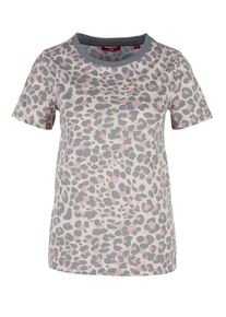 s.Oliver RED LABEL, Damen Shirt, Champagner / Rauchgrau / Puder