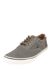 Mustang, Herren Sneaker aus gewaschenem Canvas, Braun / Khaki / Wei&szlig;