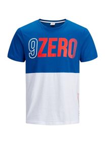 Jack & Jones JACK & JONES, Herren T-Shirt, Blau / Wei&szlig;